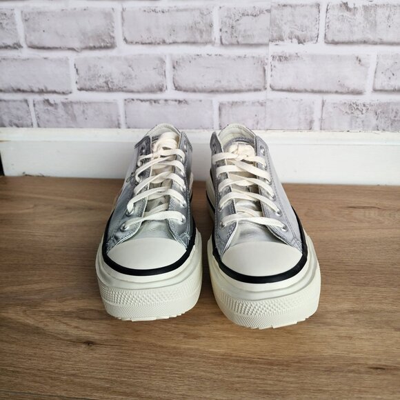 ⭐Converse Chuck Taylor Lift Double Stack Sz 7 Men's Shoes Sneaker Silver A16406C - Picture 4 of 9
